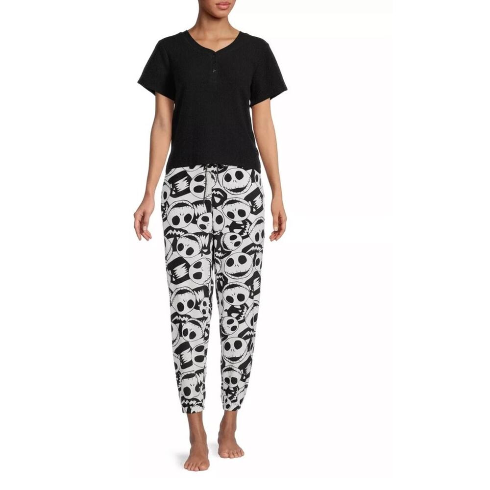 Nightmare Before Christmas Jack Skellington Halloween‎ Pajama Women's M ( H193)